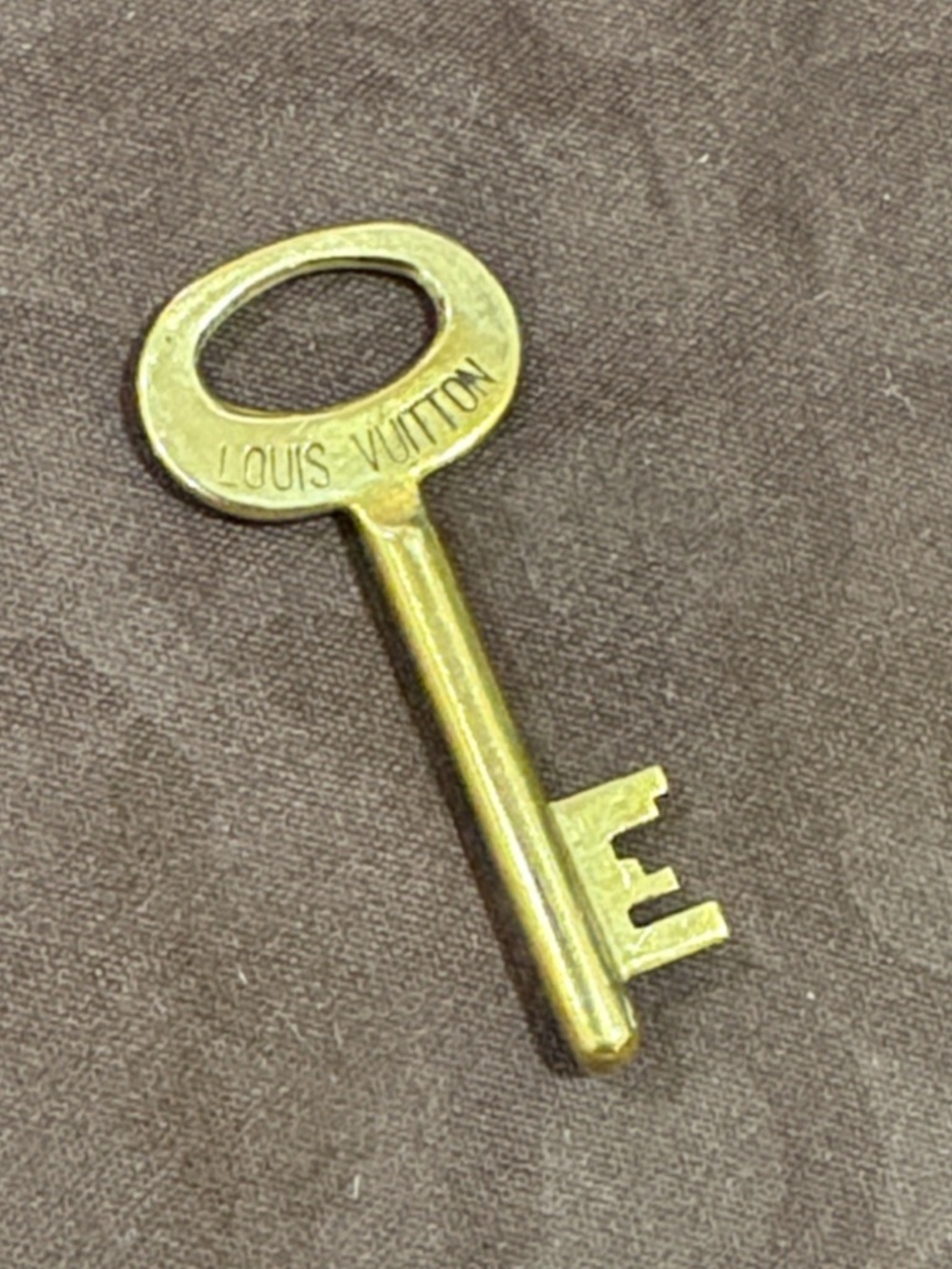 Louis Vuitton Brass Gold Key Charm Pendant